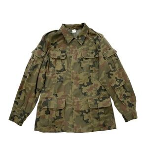 Vintage Kama Mens Green Military Camouflage Field Jacket